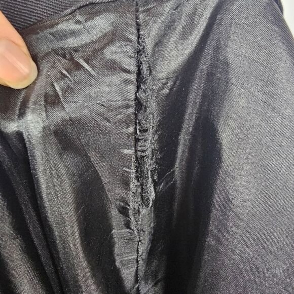 Pendleton 100% Virgin Wool Trousers Sz 16 Black Straight High Waist Quiet Luxury - Picture 9 of 10